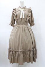 画像1: m petit by misako / NINA'SコラボAMハイショクメローワンピース M ベージュ H-26-01-29-026-LO-OP-NS-ZH (1)