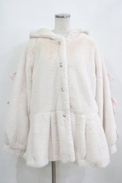 画像1: Honey Cinnamon / うさみみエコファーコート Free オフ H-26-01-30-030-LO-CO-NS-ZH