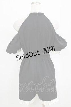 画像3: Me roir / リボンモチーフコンビネゾン M ブラック H-26-01-30-032-GO-OP-NS-ZH