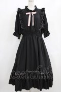 m petit by misako / NINA'SコラボAMハイショクメローワンピース 3L ブラック H-26-01-30-004-LO-OP-NS-ZH