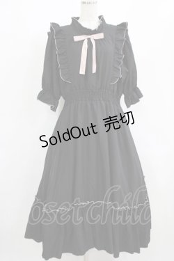 画像1: m petit by misako / NINA'SコラボAMハイショクメローワンピース 3L ブラック H-26-01-30-004-LO-OP-NS-ZH