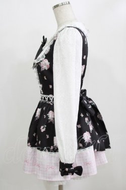 画像2: Ank Rouge / ドリーミーフラワープリントSet up M ブラック H-26-01-30-035-CA-OP-NS-ZH