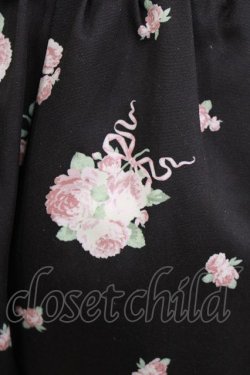 画像7: Ank Rouge / ドリーミーフラワープリントSet up M ブラック H-26-01-30-035-CA-OP-NS-ZH