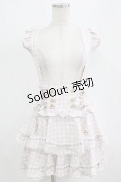 画像1: LIZ LISA / はしごリボンギンガムティアードスカパン Free ピンク H-26-01-30-036-LO-PA-NS-ZH