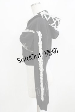 画像2: Ank Rouge / キラキララメパーカー M ブラック H-26-01-30-040-CA-TO-NS-ZH