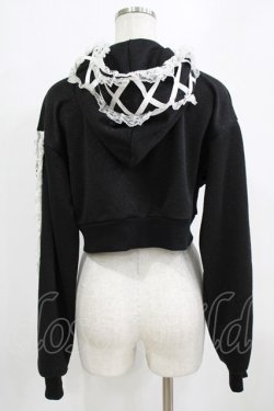 画像3: Ank Rouge / キラキララメパーカー M ブラック H-26-01-30-040-CA-TO-NS-ZH