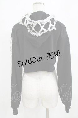 画像3: Ank Rouge / キラキララメパーカー M ブラック H-26-01-30-040-CA-TO-NS-ZH