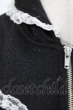 画像5: Ank Rouge / キラキララメパーカー M ブラック H-26-01-30-040-CA-TO-NS-ZH