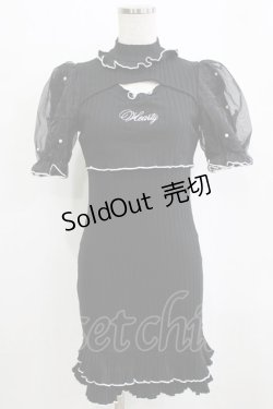 画像1: Ank Rouge / バレエコアカットワンピース M ブラック H-26-01-30-044-CA-OP-NS-ZH