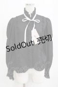 Eri Aino's Collection / シャーロットの水曜日ブラウス L ブラック H-26-01-30-045-PU-BL-NS-ZH
