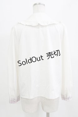 画像3: Ank Rouge / パールリボンブラウス M オフ/ピンク H-26-01-30-047-CA-BL-NS-ZH