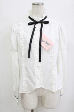 画像1: Eri Aino's Collection / シャーロットの水曜日ブラウス M オフ H-26-01-30-048-PU-BL-NS-ZH
