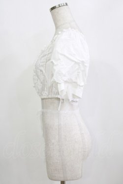 画像2: Me roir / ぐるぐるリボンオフショルブラウス M ホワイト H-26-01-30-049-GO-BL-NS-ZH