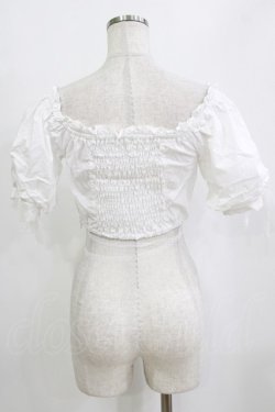 画像3: Me roir / ぐるぐるリボンオフショルブラウス M ホワイト H-26-01-30-049-GO-BL-NS-ZH