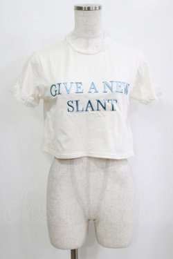 画像1: jouetie / メタルロゴレースフィットTシャツ Free オフ H-26-01-30-052-EL-TS-NS-ZH