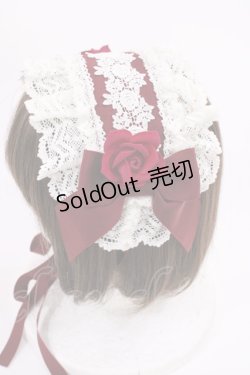 画像2: BABY,THE STARS SHINE BRIGHT / 薔薇の乙女ヘッドドレス  エンジ H-26-01-30-1013-BA-AC-NS-ZH