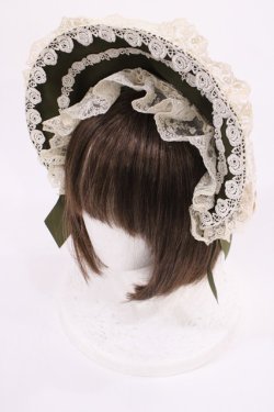 画像1: Innocent World / アニバーサリーボンネット  グリーン H-26-01-30-1014-IW-AC-NS-ZH