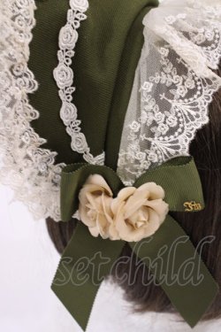 画像3: Innocent World / アニバーサリーボンネット  グリーン H-26-01-30-1014-IW-AC-NS-ZH