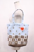 BABY,THE STARS SHINE BRIGHT / チェスアリス〜あの日の私の宝物〜柄トートBag  サックス H-26-01-30-1017-BA-BG-NS-ZH