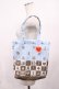 画像1: BABY,THE STARS SHINE BRIGHT / チェスアリス〜あの日の私の宝物〜柄トートBag  サックス H-26-01-30-1017-BA-BG-NS-ZH (1)