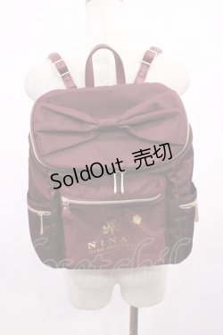 画像1: m petit by misako / NINA'Sコラボリュック  ボルドー H-26-01-30-1018-LO-BG-NS-ZH