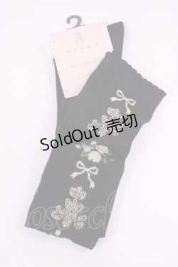 画像1: m petit by misako / ECAMOVKNIロゴライン  ブラック H-26-01-30-1003-LO-ZA-NS-ZH