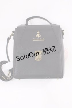 画像1: m petit by misako / AM*フラップショルダー  ブラック H-26-01-30-1021-LO-BG-NS-ZH