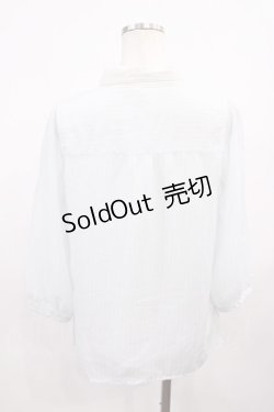 画像2: LODISPOTTO / ストライプシフォンブラウス M サックス H-26-01-30-1025-LO-BL-NS-ZH