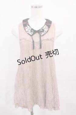 画像1: axes femme / パール使いトップス M ピンク H-26-01-30-1026-AX-TO-NS-ZH