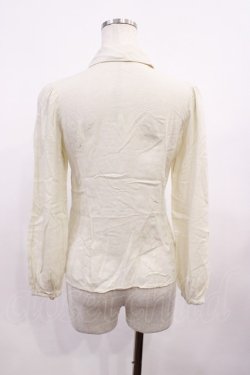 画像2: Blue rouge / ジャボ付きブラウス Free 生成り H-26-01-30-1027-CA-BL-NS-ZH