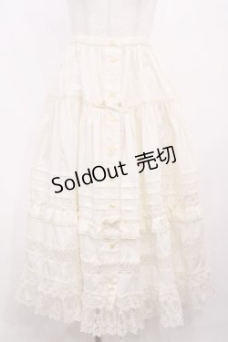 画像1: Innocent World / エドワーディアンペチスカート M アイボリー H-26-01-30-1029-IW-SK-NS-ZH