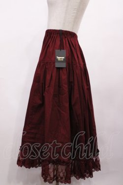 画像2: Innocent World / シャーロットペチスカート M ワイン H-26-01-30-1030-IW-SK-NS-ZH