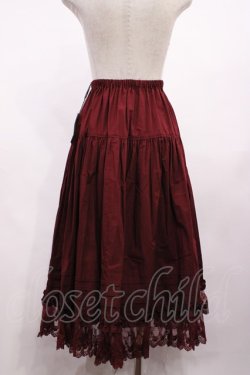 画像3: Innocent World / シャーロットペチスカート M ワイン H-26-01-30-1030-IW-SK-NS-ZH