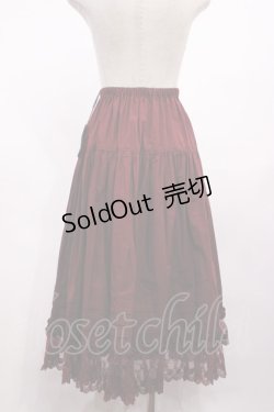 画像3: Innocent World / シャーロットペチスカート M ワイン H-26-01-30-1030-IW-SK-NS-ZH