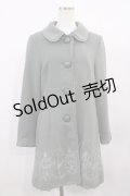 axes femme / 刺繍コート M ミント H-26-01-30-1033-AX-CO-NS-ZH