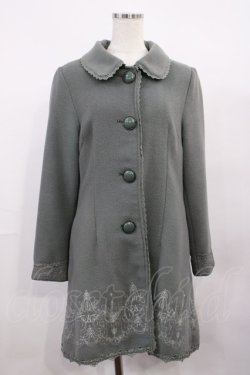 画像1: axes femme / 刺繍コート M ミント H-26-01-30-1033-AX-CO-NS-ZH
