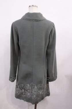 画像2: axes femme / 刺繍コート M ミント H-26-01-30-1033-AX-CO-NS-ZH