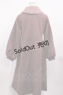 画像2: m petit by misako / AM*リボンコート M ダークピンク H-26-01-30-1034-LO-JA-NS-ZH