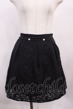 画像1: LODISPOTTO / シフォン×レーススカート 1 ブラック H-26-01-30-1035-LO-SK-NS-ZH