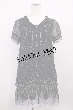 画像1: axes femme / ドットシフォンワンピース M 生成り H-26-01-30-1038-AX-OP-NS-ZH