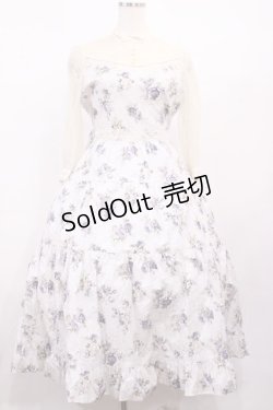 画像1: Innocent World / 乙女の薔薇園ワンピース M パープルグレー/生成り H-26-01-30-1042-IW-OP-NS-ZH