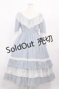 Innocent World / トワルドジュイ アニバーサリードレス M ブルー×生成/Blue×Beige H-26-01-30-1043-IW-OP-NS-ZH