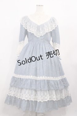 画像1: Innocent World / トワルドジュイ アニバーサリードレス M ブルー×生成/Blue×Beige H-26-01-30-1043-IW-OP-NS-ZH