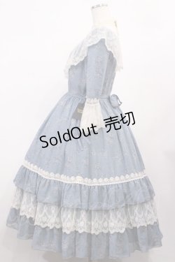 画像2: Innocent World / トワルドジュイ アニバーサリードレス M ブルー×生成/Blue×Beige H-26-01-30-1043-IW-OP-NS-ZH