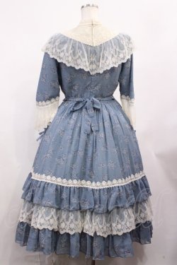 画像3: Innocent World / トワルドジュイ アニバーサリードレス M ブルー×生成/Blue×Beige H-26-01-30-1043-IW-OP-NS-ZH