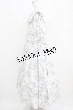 画像2: m petit by misako / トワルドジュイOPハンソデ 4L オフ/ブルー H-26-01-30-001-LO-OP-NS-ZH