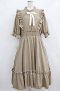 m petit by misako / NINA'SコラボAMハイショクメローワンピース 4L ベージュ H-26-01-30-006-LO-OP-NS-ZH