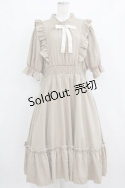 画像1: m petit by misako / NINA'SコラボAMハイショクメローワンピース 4L ベージュ H-26-01-30-006-LO-OP-NS-ZH