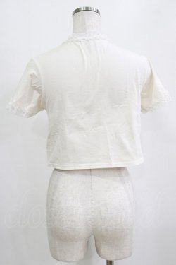 画像3: jouetie / メタルロゴレースフィットTシャツ Free オフ H-26-01-30-052-EL-TS-NS-ZH