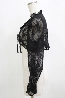 画像2: Ank Rouge / レースカーデ M ブラック H-26-01-30-054-CA-TO-NS-ZH